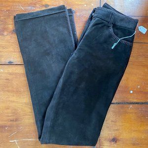 Vintage Brown Calf Suede Pants
